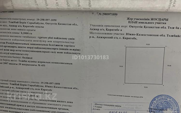 Участок · 20 соток, Ақбосаға 14 за 8 млн ₸ в Ленгере — фото 2