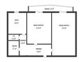 2-комнатная квартира · 48.7 м² · 1/5 этаж, санкибай батыра за 15 млн ₸ в Актобе — фото 12