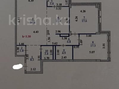 3-комнатная квартира · 106.9 м² · 5/9 этаж, Анатолий Храпатый 13 за 75.5 млн ₸ в Астане, Сарайшык р-н