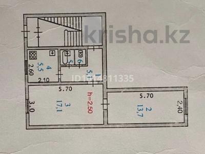 2-бөлмелі пәтер · 44.5 м² · 1/5 қабат, Привокзальный 3, бағасы: 8.4 млн ₸ в Атырау, мкр Привокзальный-3