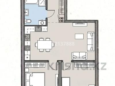 2-бөлмелі пәтер · 45.8 м² · 1/12 қабат, мкр Акбулак, Момышулы 100 — Almaty arena, бағасы: 24.5 млн ₸ в Алматы, Алатауский р-н