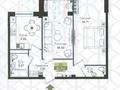 2-бөлмелі пәтер · 60 м² · 1/6 қабат, Чернышевского 23 к7, бағасы: 39.8 млн ₸ в Алматы, Турксибский р-н — фото 2