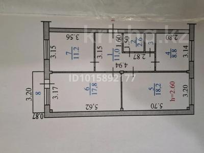 3-комнатная квартира · 72 м² · 4/5 этаж, жастар 25 за 27.5 млн ₸ в Усть-Каменогорске