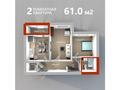 2-комнатная квартира, 61 м², Бейсековой — Жамбыла за ~ 17.7 млн 〒 в Астане, Сарыарка р-н — фото 2