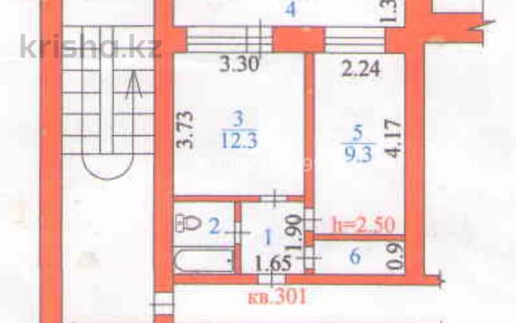 1-бөлмелі пәтер · 34.3 м² · 3/10 қабат, Пожарная 10, бағасы: ~ 11 млн ₸ в Семее — фото 2