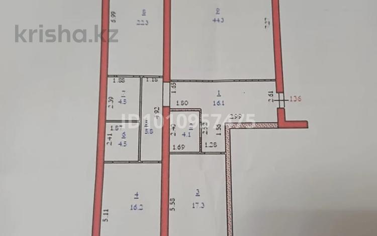 3-комнатная квартира · 135 м² · 7/9 этаж, мкр. Алтын орда, Мкр Батыс-2 11Б — Пр.Молдагулова за 53 млн ₸ в Актобе — фото 2