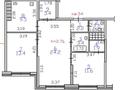 3-бөлмелі пәтер · 71 м² · 14/16 қабат, Каныша Сатпаева 90/55Б, бағасы: 73 млн ₸ в Алматы, Бостандыкский р-н — фото 2