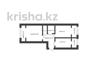 2-бөлмелі пәтер · 68.9 м² · 2/9 қабат, Ауельбекова 120а, бағасы: 22 млн 〒 в Кокшетау