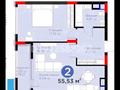 2-комнатная квартира · 55.5 м² · 8/9 этаж, Динмухамед Конаев 3 за 67 млн ₸ в Астане, Есильский р-н — фото 2