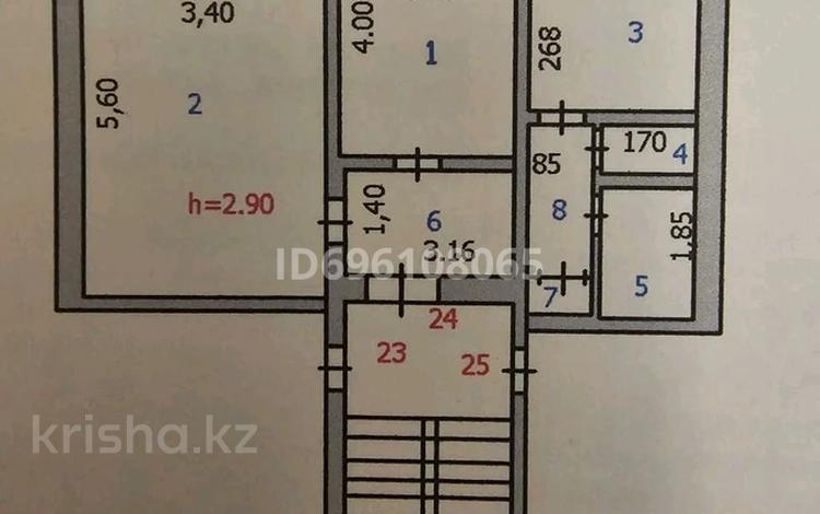 2-бөлмелі пәтер · 54 м² · 4/5 қабат, Абая(Ленина) 7, бағасы: 10 млн 〒 в Балхаше — фото 2