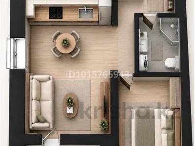 1-бөлмелі пәтер · 44.15 м² · 8/9 қабат, А83 участок 11, бағасы: 19 млн ₸ в Астане, Алматы р-н