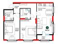 3-комнатная квартира · 86.3 м², Нура р-н за ~ 37 млн ₸ в Астане — фото 3