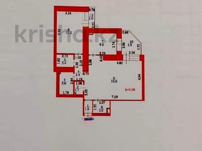 2-комнатная квартира · 82 м² · 2/11 этаж, Женис 3 за 35 млн 〒 в Астане, Сарыарка р-н