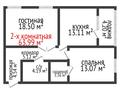 2-комнатная квартира, 63.99 м², 3/19 этаж, Толстого 32 за ~ 34.6 млн 〒 в Костанае — фото 9