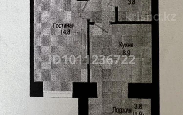 1-бөлмелі пәтер · 33.3 м² · 3/9 қабат, Розы Баглановой 23 — Розы Баглановой, бағасы: ~ 18 млн ₸ в Астане, Нура р-н — фото 2