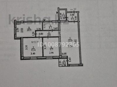 3-комнатная квартира · 70 м² · 9/17 этаж, Ауезова 2/8 — Школы 216 за 46 млн 〒 в Алматы, Алмалинский р-н