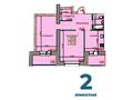 2-бөлмелі пәтер · 67.41 м², Курганская 2, бағасы: ~ 29 млн ₸ в Костанае — фото 3