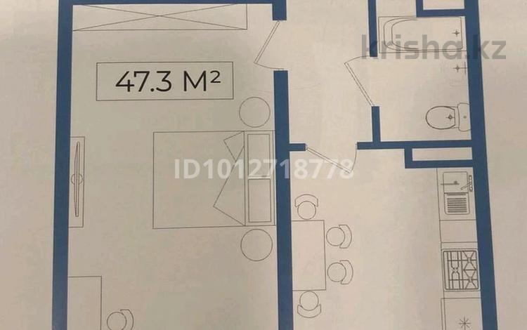 1-бөлмелі пәтер · 48 м² · 6/9 қабат, мкр Кайрат, ​24-я улица 1/1а, бағасы: 24 млн ₸ в Алматы, Турксибский р-н — фото 2