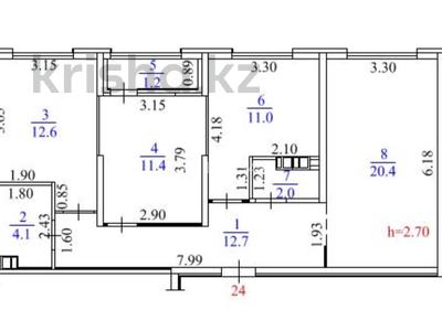 3-бөлмелі пәтер · 75 м² · 5/6 қабат, Дом, бағасы: 50 млн ₸ в Алматы, Алатауский р-н