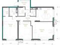 3-бөлмелі пәтер · 114.3 м² · 3/7 қабат, Талгат Бигелдинов 1/2, бағасы: 148.6 млн ₸ в Алматы, Медеуский р-н — фото 3