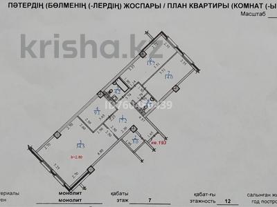 3-бөлмелі пәтер · 100 м² · 7/12 қабат, Бегалина 7, бағасы: 97 млн ₸ в Алматы, Медеуский р-н