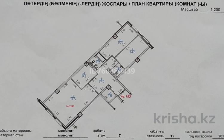 3-бөлмелі пәтер · 100 м² · 7/12 қабат, Бегалина 7, бағасы: 97 млн ₸ в Алматы, Медеуский р-н — фото 2
