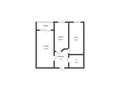 2-бөлмелі пәтер · 50 м² · 1/6 қабат, Юбилейный микрорайон 30, бағасы: 29 млн ₸ в Костанае — фото 12