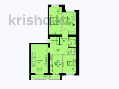4-комнатная квартира · 116 м² · 10/12 этаж, пересечение ул Казыбек Би и Е75,Е77 (рядом с пересечением улиц Туран и Улы дала) за 57 млн ₸ в Астане, Нура р-н