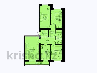 4-комнатная квартира · 116 м² · 10/12 этаж, Улы-дала 40 — 45 школа за 63 млн ₸ в Астане, Нура р-н