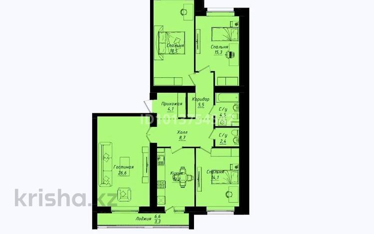 4-бөлмелі пәтер · 116 м² · 10/12 қабат, Улы-дала 40 — 45 школа, бағасы: 63 млн ₸ в Астане, Нура р-н — фото 6