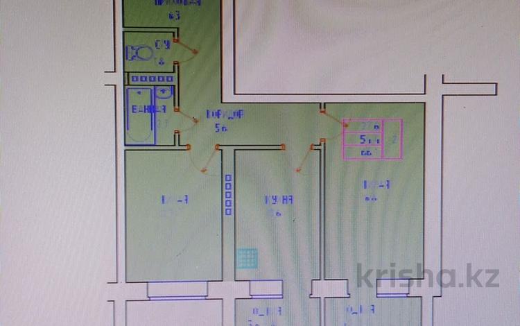 2-бөлмелі пәтер · 66 м² · 2/5 қабат, ул. Габдуллы Тукая 77, бағасы: 23.1 млн ₸ в Уральске — фото 2