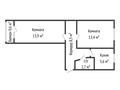 2-комнатная квартира · 44.5 м² · 4/5 этаж, Комсомольский проспект 39 за 15 млн ₸ в Рудном — фото 16