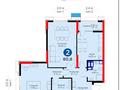 2-комнатная квартира · 80.1 м² · 5/21 этаж, Кунаева 5 — Видовая! за 71.9 млн ₸ в Астане, Есильский р-н — фото 15