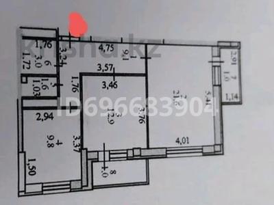 2-комнатная квартира, 61 м², 7/14 этаж, Алматы 13 — алматы, мәнгілік ел за 30 млн 〒 в Астане, Есильский р-н