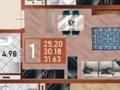 1-бөлмелі пәтер · 32 м² · 5/14 қабат, Сафуан Шаймерденов 1, бағасы: 16.3 млн ₸ в Астане, Сарайшык р-н