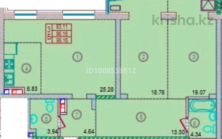 3-комнатная квартира · 95 м² · 2/12 этаж, Аскарова 8, 8/1, 8/2, 8/3 — Саина-Аскарова за 95 млн ₸ в Алматы, Ауэзовский р-н — фото 37