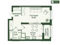 1-комнатная квартира · 42.55 м² · 6/17 этаж, Шамши Калдаяков 60Б, 60А — ГОРЯЧАЯ ЦЕНА - ЖК Sardar Compass за 21.6 млн ₸ в Астане, Сарайшык р-н — фото 2