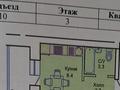 1-бөлмелі пәтер · 31.2 м² · 3/12 қабат, Жубан Молдагалиев 1, бағасы: 14.2 млн ₸ в Астане, Есильский р-н