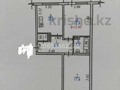 2-комнатная квартира, 52.4 м², 1/5 этаж, мкр Аксай-3Б 11 за 31.5 млн 〒 в Алматы, Ауэзовский р-н