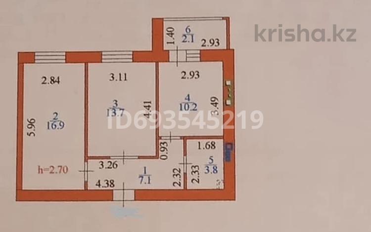 2-комнатная квартира, 55 м², 5/12 этаж, Бейбарыс Султан за 20.5 млн 〒 в Астане, Сарыарка р-н — фото 2