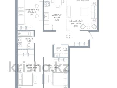 4-комнатная квартира · 118.65 м² · 8/12 этаж, По ул. Ханов Керея и Жанибека, напротив Президентского парка — БЕЗ КОМИССИИ / СФЕРА ПАРК / СКИДКА / ИПОТЕКА / ВЫБОР БОЛЬШОЙ / ЗВОНИТЕ за ~ 85.4 млн ₸ в Астане, Есильский р-н