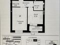 1-бөлмелі пәтер · 44.53 м² · 8/9 қабат, ул. Шамши Калдаякова 14, бағасы: ~ 30 млн ₸ в Астане, Сарайшык р-н — фото 2