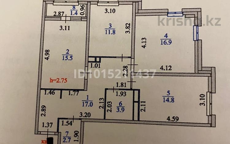 3-бөлмелі пәтер · 84 м² · 2/20 қабат, аманжолова 26/1, бағасы: 46 млн ₸ в Астане, Сарайшык р-н — фото 3