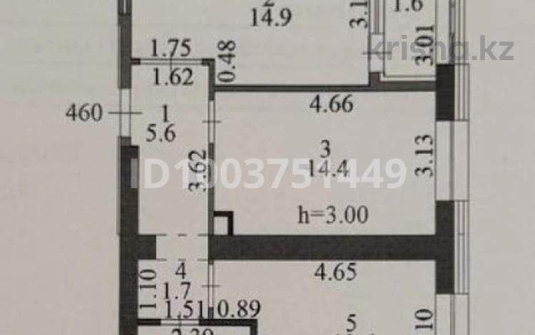 2-бөлмелі пәтер · 55 м² · 3/9 қабат, Култегин 4, бағасы: 45 млн ₸ в Астане, Нура р-н — фото 2