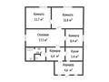 Отдельный дом • 4 комнаты • 76.5 м² • 20 сот., Мерей за 31 млн 〒 в Ахмирово — фото 10