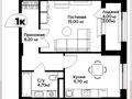 1-бөлмелі пәтер · 42 м² · 3/9 қабат, Е-36 2, 4, 5, 9, 11, бағасы: 28 млн ₸ в Астане, Нура р-н — фото 16