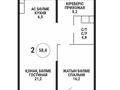 2-бөлмелі пәтер · 58.4 м² · 2/9 қабат, Каныша Сатпаева 90а/1 ГОТОВАЯ КВАРТИРА, бағасы: 52 млн ₸ в Алматы, Бостандыкский р-н — фото 2