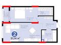 2-комнатная квартира · 51 м² · 2/16 этаж, Толе би за 37 млн ₸ в Астане, Нура р-н — фото 9