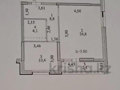 1-комнатная квартира, 52.2 м², 3/16 этаж, Е-429 14 за 19 млн 〒 в Астане, Нура р-н