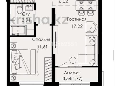 2-комнатная квартира · 46 м² · 7/9 этаж, Халиуллина 154Б за 33 млн ₸ в Алматы, Медеуский р-н